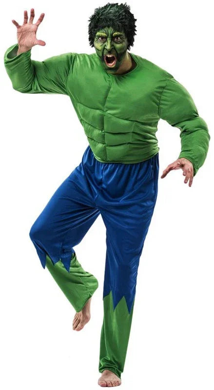 Disfraz de Monstruo Verde para Adulto Superhéroes El Rey del Carnaval